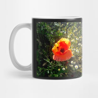 Red Poppy Daisy Chain Nature's Garden Mug
